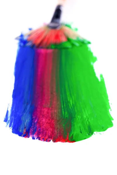 Painting brush multicolor — Stock Photo, Image