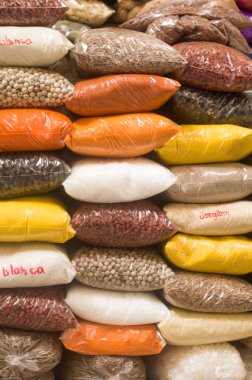 renkli ve aromatik Ekvador Çarşısı