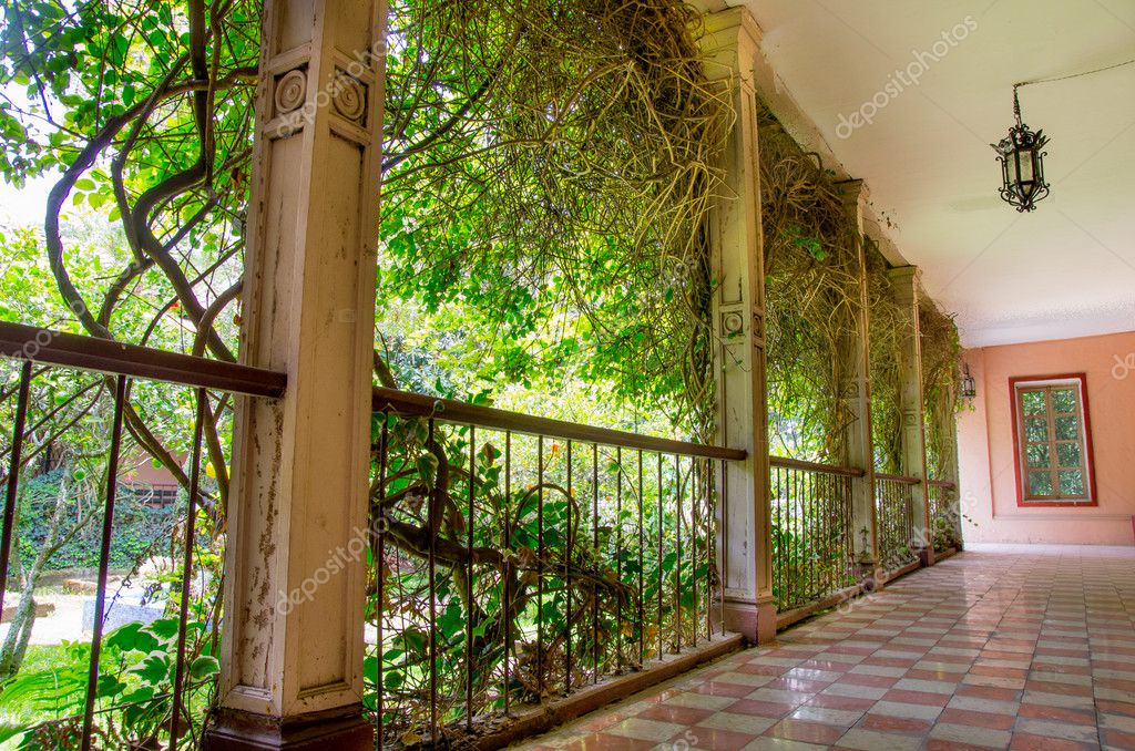 Outside Corridor At An Spanish Hacienda In Ecuador Stock Photo Image By C Pxhidalgo 25461643