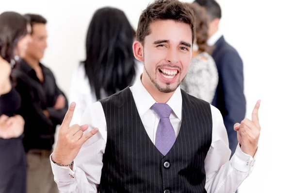 Portrait of confident happy business man — Stock Photo, Image