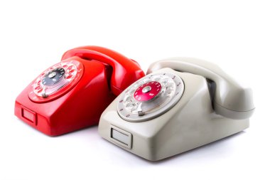 Classic 1970-1980 retro çevirme tarzı telefonlar