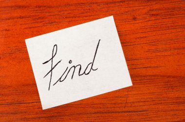 bulmak - ahşap zemin üzerine not göndermek