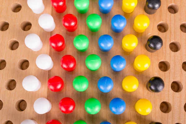 Chinese checkers wooden board game — Stock Photo, Image
