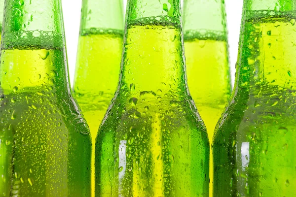 Close up of beer bottles — Stock Photo, Image
