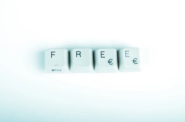 Free word written with computer buttons — Stock Photo, Image