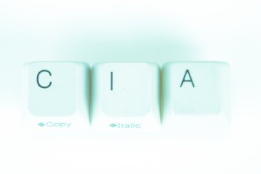 CIA word bilgisayar düğmeleri ile yazılı