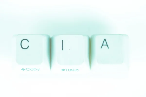 Cia word written with computer buttons — Stock Photo, Image