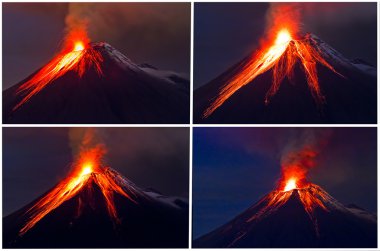 Tungurahua volkan Erüpsiyonu kolaj