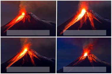 Tungurahua volkan Erüpsiyonu kolaj