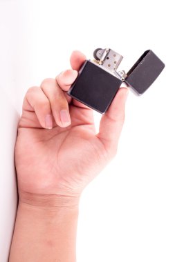 elini tutmak beyaz zemin üzerine hafif, holding