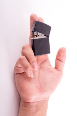 elini tutmak beyaz zemin üzerine hafif, holding