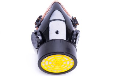 Filtre kartuşları ile solunum maskesi