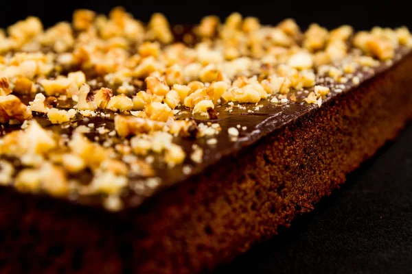 Choklad-nötpålägg brownies — Stockfoto