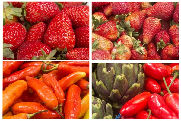 Свіжі червоні фрукти, крупним планом — стокове фото