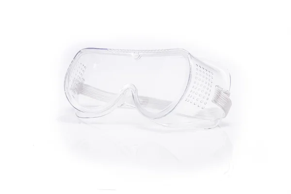Óculos de segurança translúcidos isolados — Fotografia de Stock
