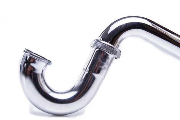 Closeup of a sink S Trap — Stock Photo, Image