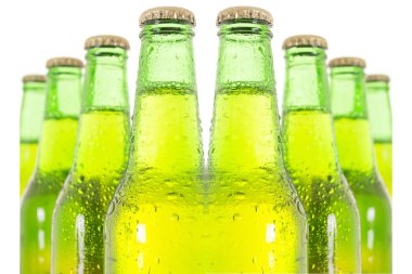 satır bira şişeleri