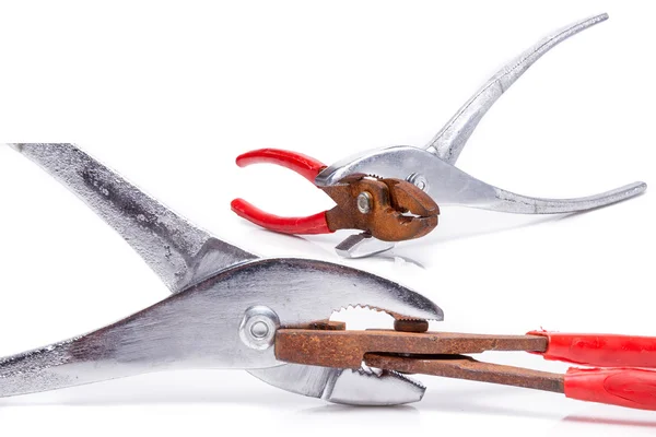Old vs new pliers concept — Stock Photo, Image