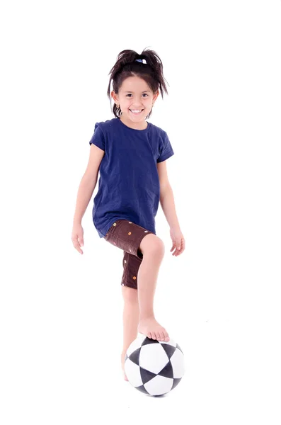 Cute Young Soccer Player — Stock Photo, Image