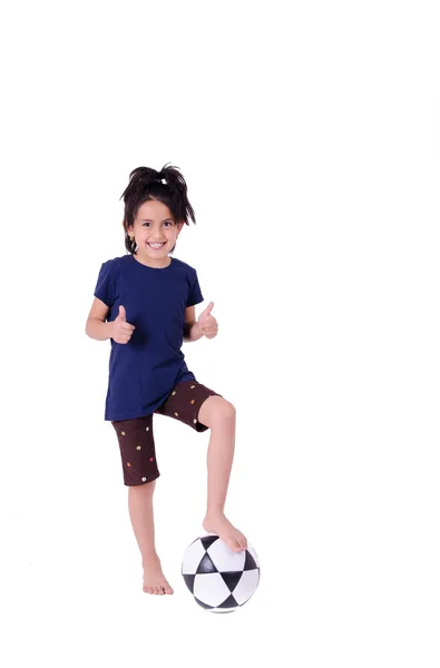 Cute Young Soccer Player — Stock Photo, Image