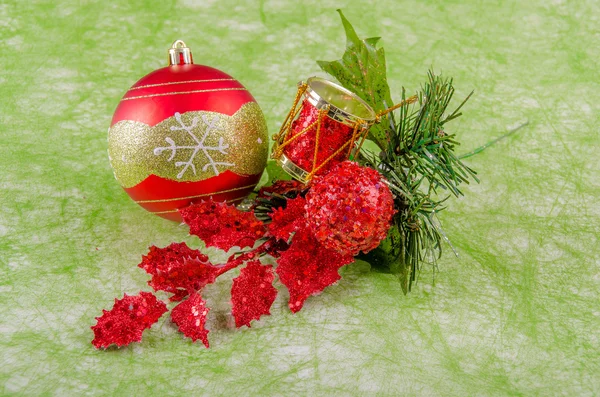 Christmas ball with ornaments — Stock Photo, Image