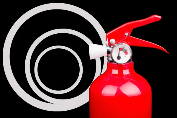 Red fire extniguisher — Stockfoto