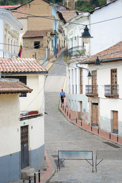 Quito old town historic center view, Ecuador. — Stock Photo, Image