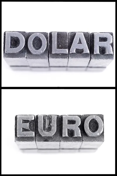Currency sign dollar, euro framed — Stock Photo, Image