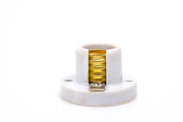 Small empty bulb socket — Stock Photo, Image
