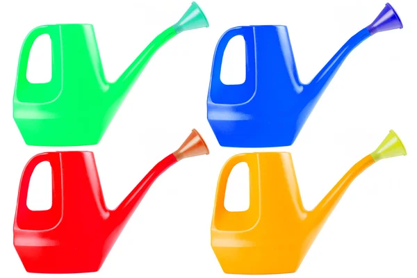 Watering can color collection set — Stock Photo, Image