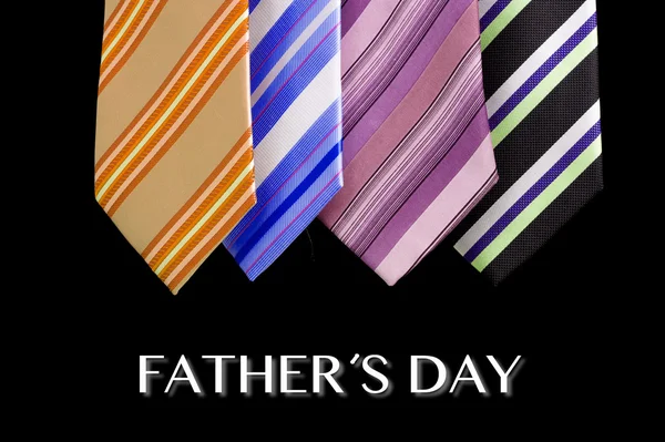 Happy father day tie greeting card — Stock Photo, Image