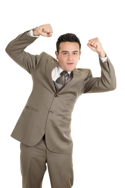 Retrato de un joven empresario hispano enérgico —  Fotos de Stock