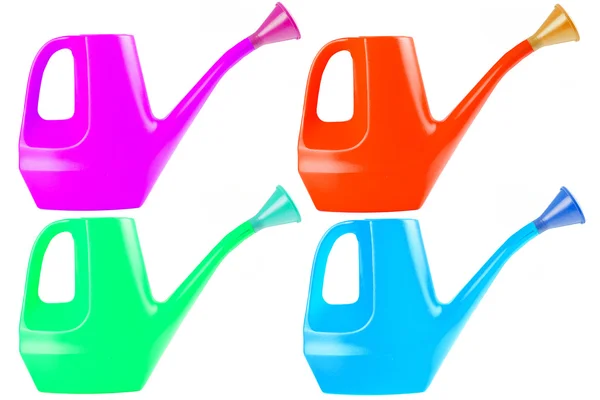 Watering can color collection set — Stock Photo, Image