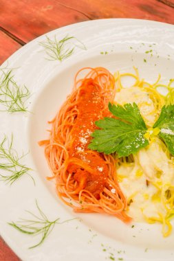 taze makarna vintage yakın çekim