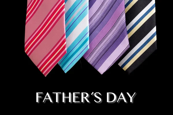 Ευτυχής πατέρας ημέρα γραβάτα ευχετήρια κάρτα — Φωτογραφία Αρχείου