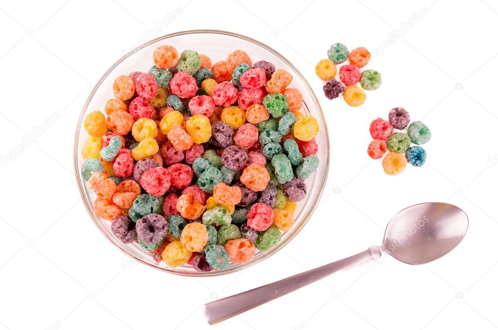 Delicious and nutritious fruit cereal loops