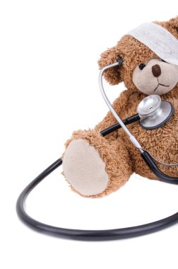 oyuncak ayı bandaj ile / doktor