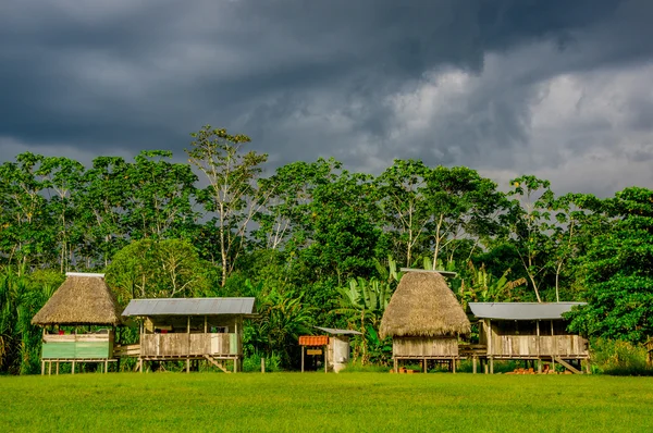 Vesnice v yasuni národní park, Ekvádor — Stock fotografie