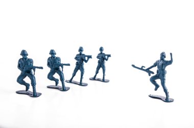 oyuncak asker beyaz arka plan