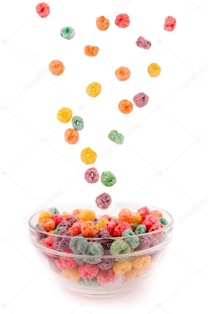 Delicious and nutritious fruit cereal loops