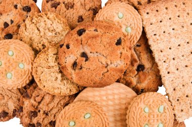 Çikolata parçacıklı kurabiye.