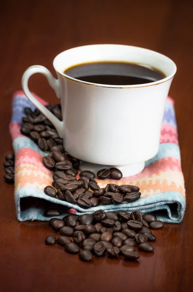 Filiżanka kawy z nasion — Zdjęcie stockowe