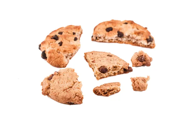 Cookies na bílém pozadí — Stock fotografie