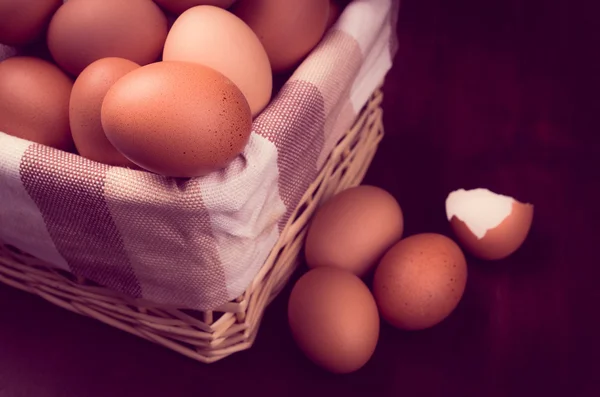 Kolor Vintage jaj przetwarzane — Zdjęcie stockowe