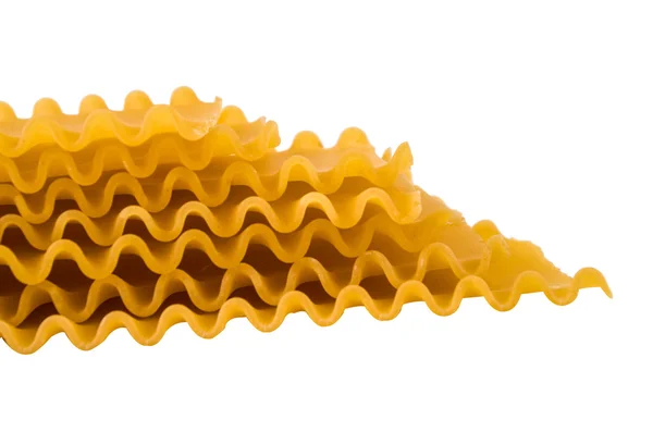 Pasta cruda utilizzata per la cottura delle lasagne — Foto Stock