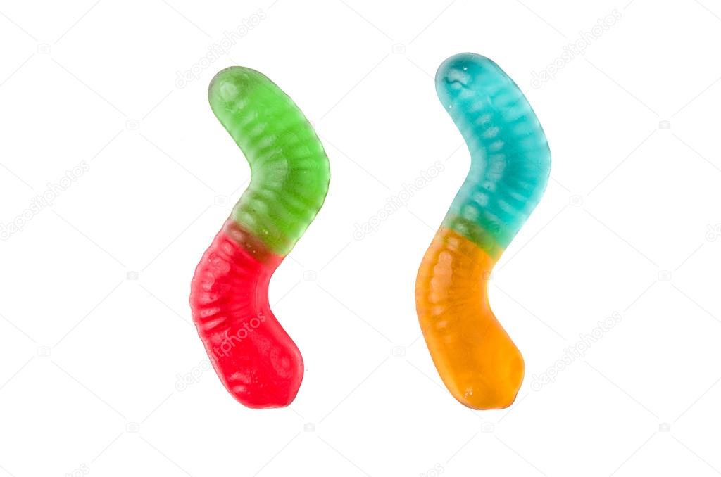 Jelly candy worms