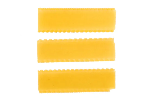 Lasagna pasta on white — Stock Photo, Image