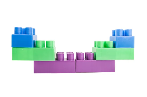 Lego building blocks on a white background — Stock Photo, Image