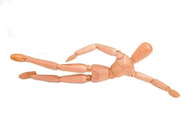 Yüzme ahşap model şekil