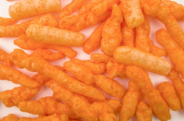 Snacks con sabor a queso naranja —  Fotos de Stock